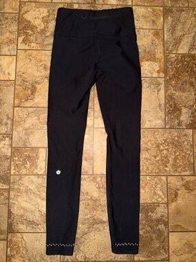 lululemon athletica Black Leggings with Small Logo